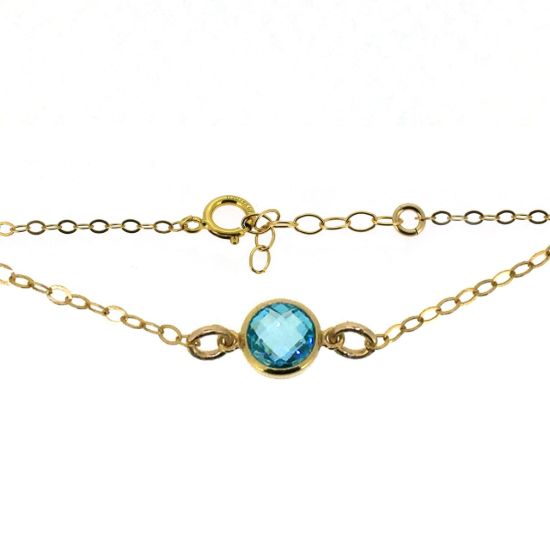 Wholesale 14K gold filled birthstone Necklace, Anklet or Bracelet 