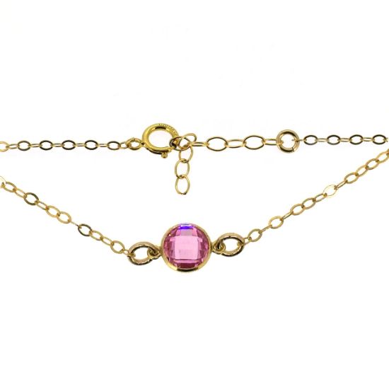 Wholesale 14K gold filled birthstone Necklace, Anklet or Bracelet 