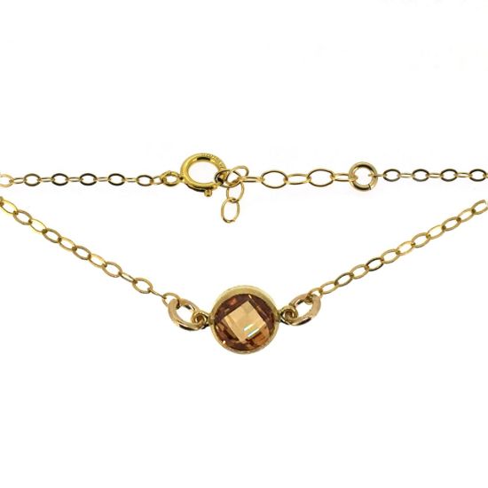 Wholesale 14K gold filled birthstone Necklace, Anklet or Bracelet 