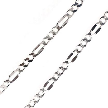 Wholesale Chain, 925 Sterling Silver Figaro Chain, Bulk Chain by the foot