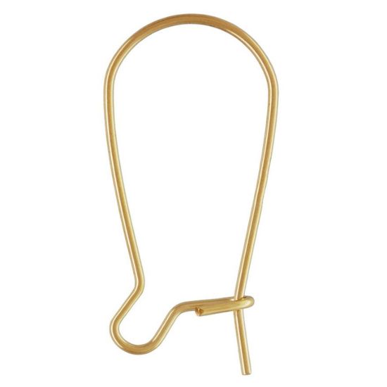 Wholesale 1/20 14K Gold Filled Kidney  Earwire-23mm (sold per pair) 