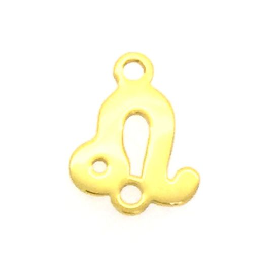 gold over sterling silver zodiac connectors