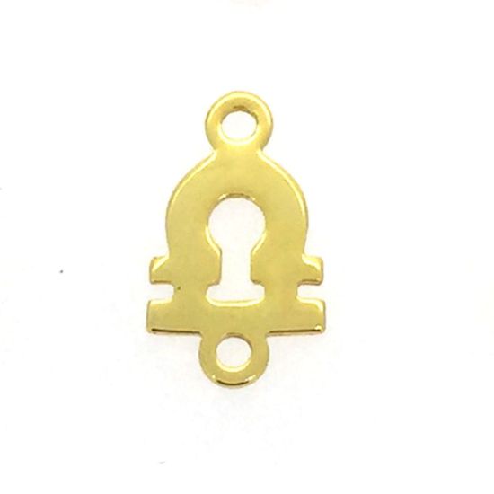 gold over sterling silver zodiac connectors