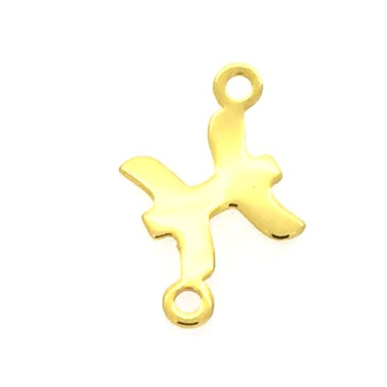gold over sterling silver zodiac connectors