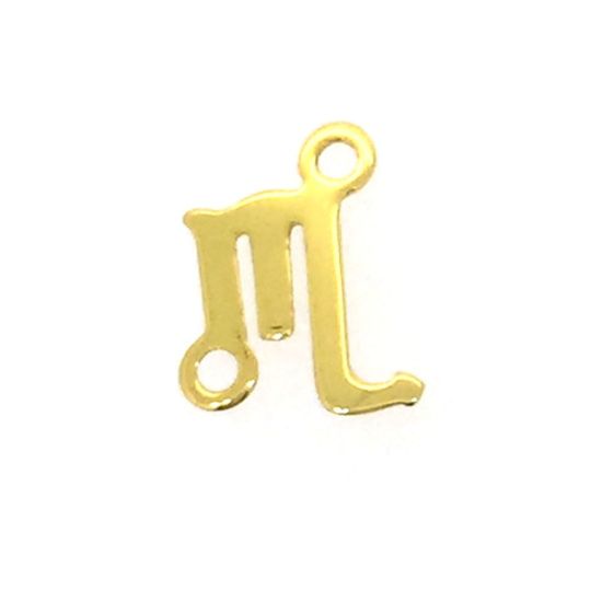 gold over sterling silver zodiac connectors