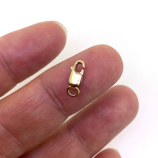 Wholesale 1/20 14K Gold Filled Oval Lobster Clasp with ring (1 piece)