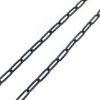 Wholesale Chains, Oxidized Sterling Silver Rectangle Box Chain 6.5mm Long, Bulk Chain By The Foot