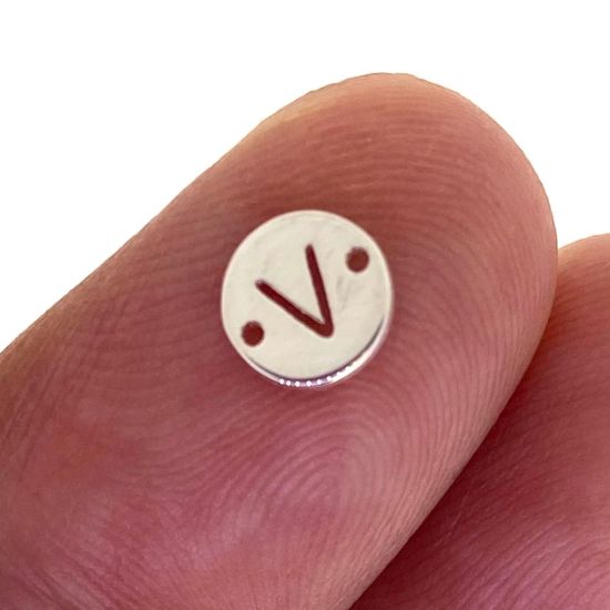 wholesale sterling silver letter connectors,bracelet connectors,permanent Jewelry charms