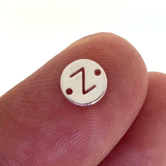 wholesale sterling silver letter connectors,bracelet connectors,permanent Jewelry charms