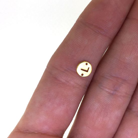 wholesale gold over sterling silver letter connectors,bracelet connectors,permanent Jewelry charms