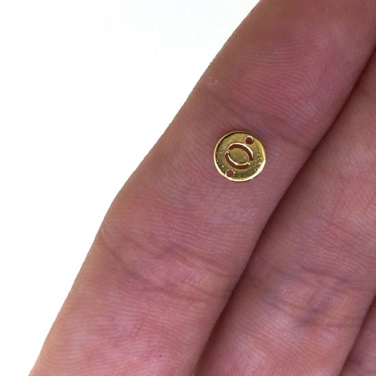 wholesale gold over sterling silver letter connectors,bracelet connectors,permanent Jewelry charms