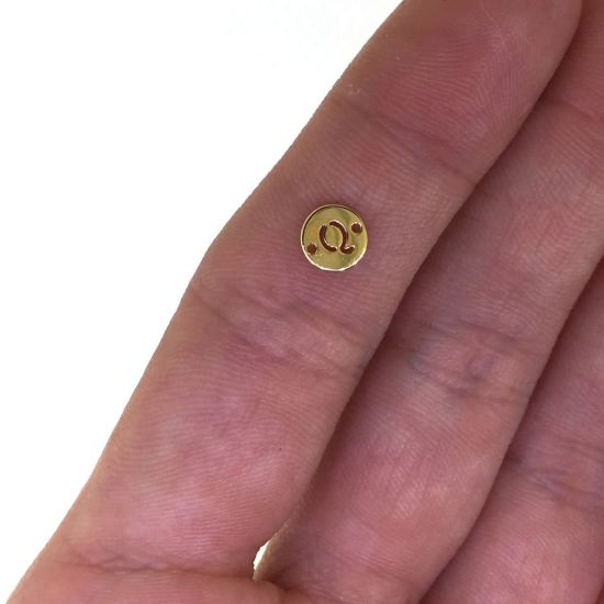 wholesale gold over sterling silver letter connectors,bracelet connectors,permanent Jewelry charms