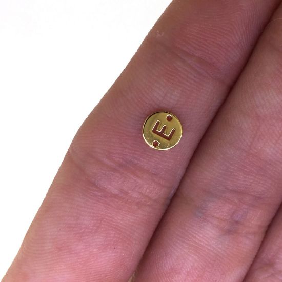 wholesale gold over sterling silver letter connectors,bracelet connectors,permanent Jewelry charms