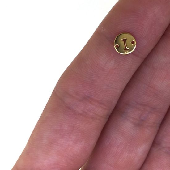 wholesale gold over sterling silver letter connectors,bracelet connectors,permanent Jewelry charms