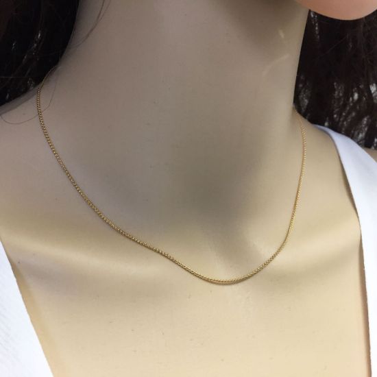 Wholesale 1/20 Gold Filled Finished Chain - 1mm Wheat Chain