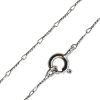 Wholesale Rhodium plated Sterling Silver Fancy Twisted Link Necklace Chain, Wholesale Bulk Necklace Chains
