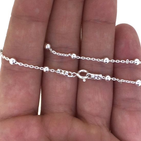 Wholesale Sterling Silver Chain Necklace - Silver Bracelet, Anklet - Heavy Chain Necklace - 5x4mm Cable Oval Strong Cable Chain- All Sizes