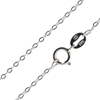 1 Foot Sterling Silver Oval Cable Chain - Diamond Cut, 3mm X 4mm - Mayas Gems 1808DC