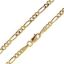 Wholesale 14K Yellow Gold Necklace-2.6mm Hollow Figaro Chains (18" and 20") 