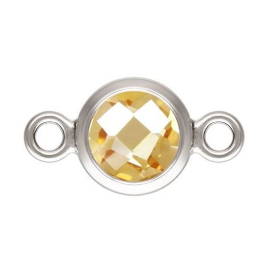 sterling silver 6mm bezel connectors for permanent jewelry supply wholesale