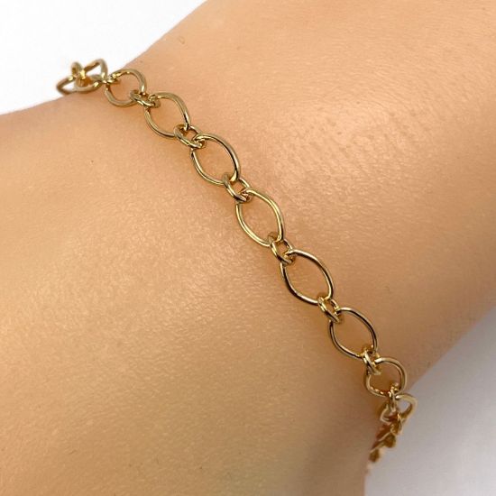 Wholesale 1/20 14k Gold Filled Oval Round Cable Bulk Chain