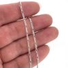 Wholesale sterling silver figaro chain by the foot
