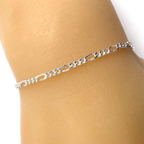 wholesale sterling silver jewelry making chains in bulk,sterling silver figaro chains