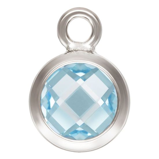 Wholesale Sterling Silver 4mm Bezel Charms