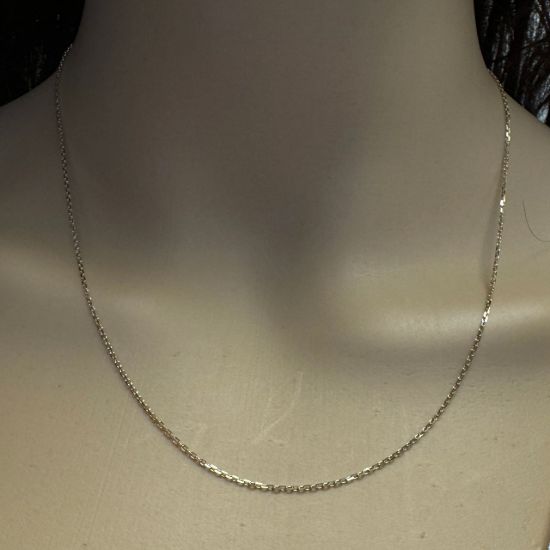 wholesale jewelry-14k solid gold Cable Chain Necklace