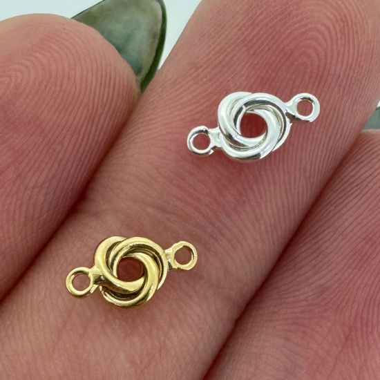 Wholesale 14K 1/20 Gold Filled Tiny Love Knot Charm Connector - 5mm(1 pc)