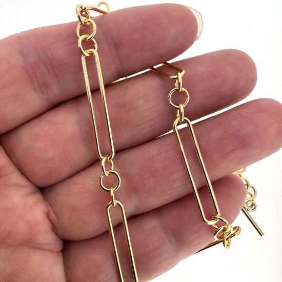 Wholesale 1/20 14k Gold Filled Bulk Long Box PaperClip Chain