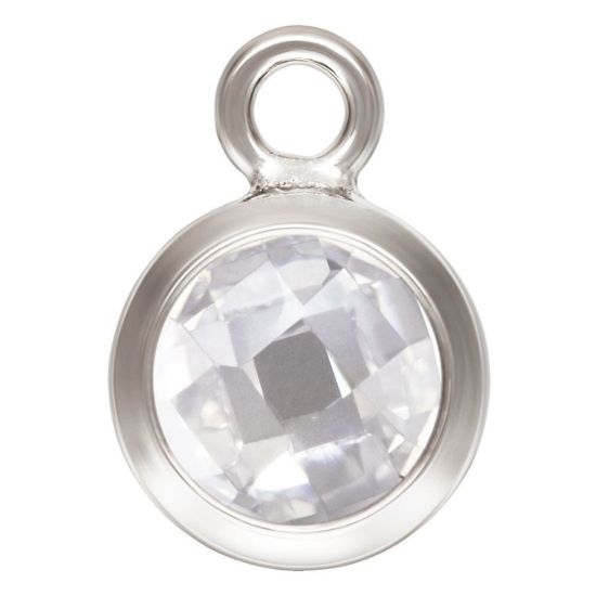 Wholesale Sterling Silver 6mm Bezel Charms