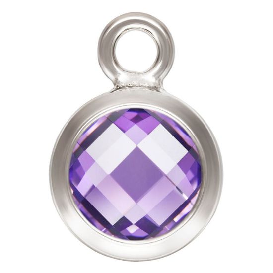 Wholesale Sterling Silver 6mm Bezel Charms