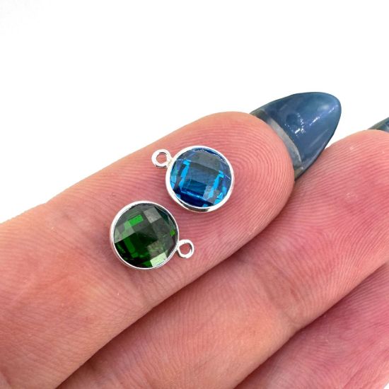 Wholesale Sterling Silver 6mm Bezel Charms