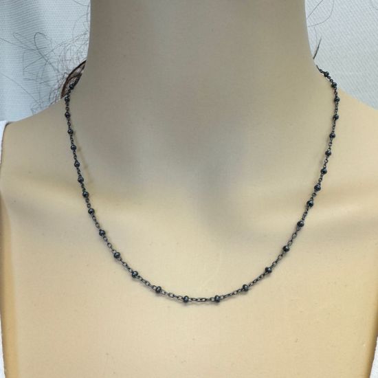 wholesale oxidized sterling silver Jewelry Making chain by the foot