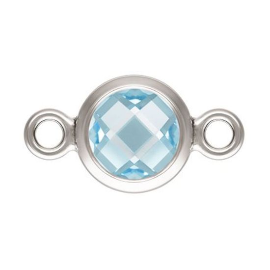 sterling silver 6mm bezel connectors for permanent jewelry supply wholesale