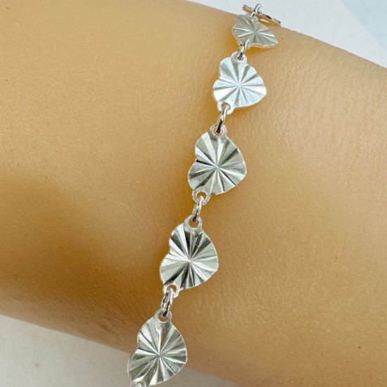 wholesale sterling silver bulk heart chain-permanent jewelry chain