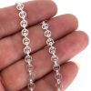 wholesale sterling silver bulk disc chain-permanent jewelry chain