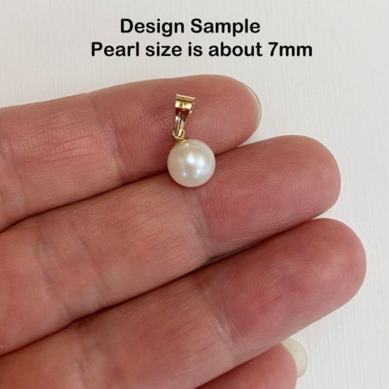 wholesale solid gold jewelry making findings-bails for pearls