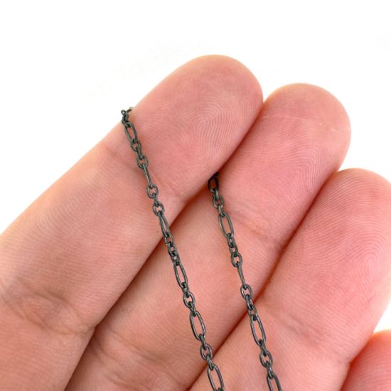 wholesale oxidized sterling silver jewelry making chains in bulk