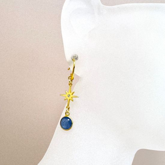 925 Sterling Silver Northstar Charm with CZ