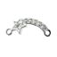925 Sterling Silver Shooting Star Charm with CZ