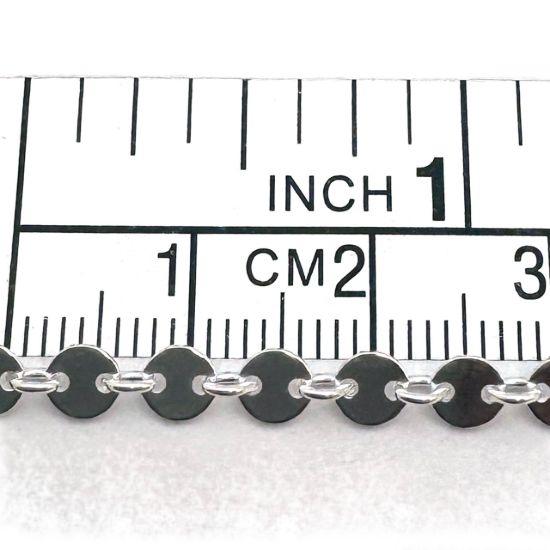 Wholesale Gold over Sterling Silver 4mm Round Sequin Disc Chain, Wholesale Bulk Necklace Chains