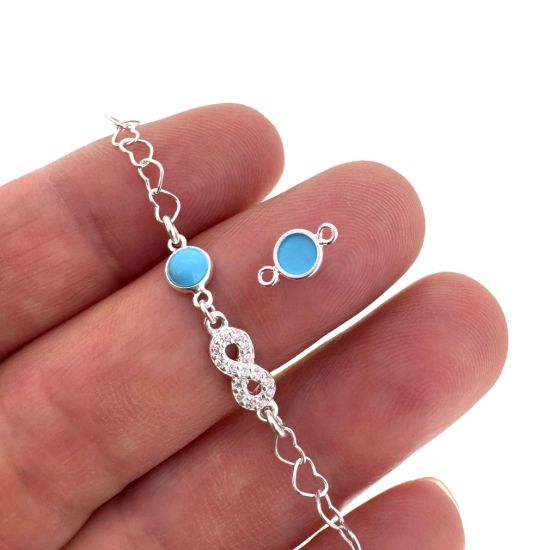 wholesale sterling silver charms connectors for permanent jewelry