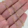 Wholesale 14K Gold Filled Bulk Chain - Flat Heart Chain - 4.5 x 2.7mm (sold per foot)