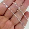 Wholesale 925 Sterling Silver Bulk Chain - Textured Fancy Disc with Paperclip (Sold Per Foot)