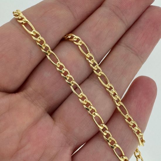 Wholesale 14K Gold Filled Bulk Chain-3mm Figaro Chain (sold per foot)