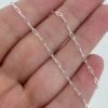 Wholesale 925 Sterling Silver Bulk Chain - 1.5x3.5mm Rectangle Box Paperclip Chain (sold per foot)