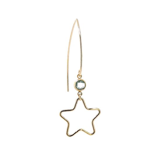 Wholesale Drop Birthstone Earrings with Star Gold Filled Earrings Wholesale Bulk Birthstone earrings