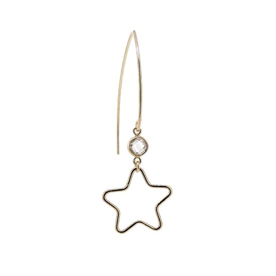 Wholesale Drop Birthstone Earrings with Star Gold Filled Earrings Wholesale Bulk Birthstone earrings